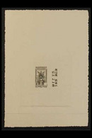 MARTINIQUE 1933 POSTAGE DUE DIE PROOF. An Attractive Die Proof Of The "Fruits - Postage Due" Issue In Black On White Pap - Andere & Zonder Classificatie