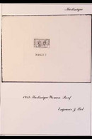 MARTINIQUE 1933 IMPERF SUNKEN DIE PROOFS For The 1933-40 Pictorial Definitives (SG 134/173) And The 1933 Postage Due Iss - Andere & Zonder Classificatie