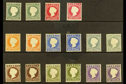 1886-1893 SHADED MINT SELECTION Presented On A Stock Card. Includes 1886-93 Set With Shades Of Each Value. An Attractive - Gambia (...-1964)