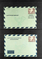 POSTAL STATIONERY 1952-54 60Pf AEROGRAMME BRACE On A Stock Card That Includes The 1952 60pf Aerogramme, Michel LF4 & The - Other & Unclassified