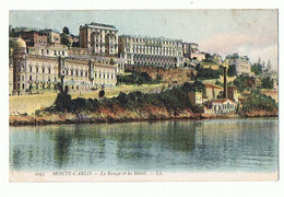 MONACO - Monte Carlo, La Rampe Et Les Hôtels, Timbres Et Cachet - 414 - Alberghi