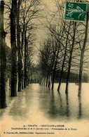 Châtillon Sur Seine * La Promenade De La Douix , Pendant Les Inondations Des 20 Et 21 Janvier 1910 * Crue - Chatillon Sur Seine