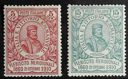 1910 National Plebiscite Of Southern States - Garibaldi Complete Set (SG 83/84, Sassone 89/90), Never Hinged Mint, Very  - Unclassified