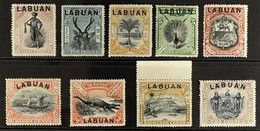 1897-1901 "LABUAN" Engraved On Vignette Plate Complete Set, SG 89/97, Fine Mint. (9 Stamps) For More Images, Please Visi - North Borneo (...-1963)