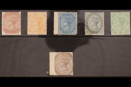 1879 - 80 New Currency Values, Wmk CC, 2c, 4c, 8c, 13c, 50c And 2r 50, Between SG 92 - 100, All Part To Large Part Mint  - Mauritius (...-1967)