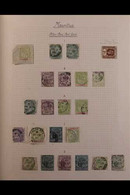 POSTMARKS COLLECTION Super Collection Of Different Offices And Types In An Album, Postmarks On Late QV To Early QEII Per - Mauritius (...-1967)