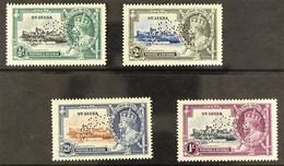 1935 Silver Jubilee Set Complete, Perforated "Specimen", SG 109s/11s, Very Fine Mint. (4 Stamps) For More Images, Please - St.Lucia (...-1978)