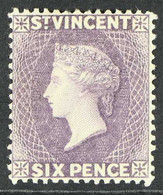 1885 6d Violet, Wmk CA, Perf 14, SG 52, Fine And Fresh Mint. For More Images, Please Visit Http://www.sandafayre.com/ite - St.Vincent (...-1979)