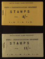 1959 BOOKLETS 4s Buff Cover & 11s Grey Cover Complete Booklets, SG SB1/2, Very Fine (2 Booklets) For More Images, Please - Isole Salomone (...-1978)