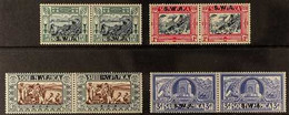 1938 Voortrekker Centenary Memorial Set, SG 105/108 In Horizontal Bilingual Pairs, Never Hinged Mint For More Images, Pl - South West Africa (1923-1990)