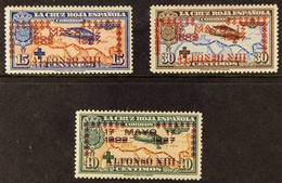 1927 15c Deep Ultramarine & Vermilion, 30c Sepia & Ultramarine And 40c Myrtle & Brown Coronation OVERPRINTS DOUBLE Varie - Andere & Zonder Classificatie