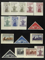 1930 Columbus Postage Set, Variety IMPERFORATE, Edifil 531s/46s, As SG 593/607, Scott 418/32, Never Hinged Mint (16 Stam - Andere & Zonder Classificatie