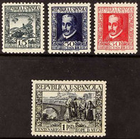 1935 Lope De Vega Perf 11¼ Complete Set (Michel 642/45 A, SG 781/84, Edifil 690/93), Never Hinged Mint, Fresh. (3 Stamps - Andere & Zonder Classificatie