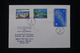 NOUVELLES HÉBRIDES - Enveloppe FDC En 1976 - Institutions - L 95534 - FDC