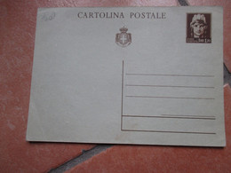 Luogotenenza CARTOLINA POSTALE Imperiale 1,20 L. NUOVA Difetto ( Vedi FOTO Finale ) - Other & Unclassified