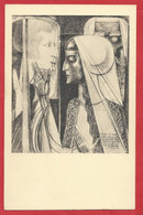 NL.- JAN TOOROP. DE JOODSCHE ZANGER BEGELEID DOOR EEN HARPSPELER. Het Hollandsche Uitgevershuis Amsterdam - P 58 - Toorop, Jan