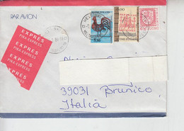 FINLANDIA  1984 - Lettera Espresso  Per Italia -  Unificato 762-826 - Cartas & Documentos