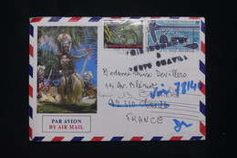 POLYNÉSIE - Enveloppe Touristique De Papeete Pour La France En 1988, Voir Griffe Sur Affranchissement - L 95562 - Covers & Documents