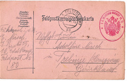 AUSTRIA 1915 - Feldpostkarte Nach Trebinje - Briefe U. Dokumente