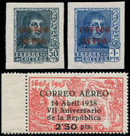 ** ESPAGNE PA 182a/83a Et 186 : Ferdinand, NON DENTELES Et Don Quichotte Bdf, TB - Neufs