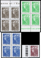 ** Beaujard, 4 Variétés Différentes Dont 3 En Blocs De 4, TB - Verzamelingen