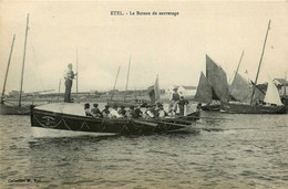 étel * Le Bateau De Sauvetage * Canot Sauveteurs Abri Hangar Lifeguards - Etel