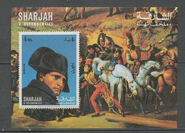 Napoléon Ier 011 - Sharjah N°B64B Non Dentelé Imperf Neuf ** MNH COTE 7 Euros - Napoleone