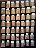 963 GREAT BRITAIN GRAN BRETAÑA GRANDE BRETAGNE ONNE PENNY RED STUDY OF PLATE VICTORIA SEE PICTURES - Oblitérés