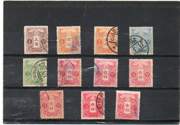 JAPON    13 Timbres   Franchise Militaire    Oblitérés - Franchigia Militare