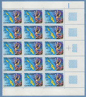 Nouvelle Calédonie Bloc De 15 N° 445 ** MNH Carte Iles Belep Fonds Marins Coquillage Troca Shell - Collezioni & Lotti