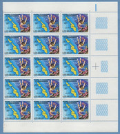 Nouvelle Calédonie Bloc De 15 N° 445 ** MNH Carte Iles Belep Fonds Marins Coquillage Troca Shell - Colecciones & Series