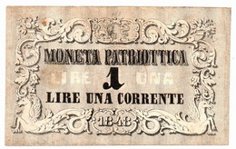 Governo Provvisorio Di Venezia - Moneta Patriottica 1 Lira 1848 - Otros – Europa