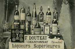 Chantonnay * F. DOUTEAU Liqueurs Supérieurs * Rhum Triple Sec Quinquina Carminative * CPA PUB Publicité - Chantonnay