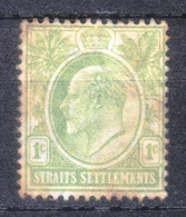 GB - STRAITS SETTLEMENTS - 1c Vert Clair - Unused Stamps