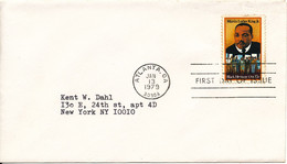 USA FDC Atlanta 13-1-1979 Martin Luther King Jr. - Martin Luther King