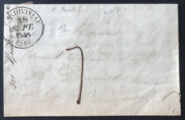 France TAD Type 13 LANDIVISIAU Sur Lettre (LSC) 28.9.1848 - (B722) - 1801-1848: Précurseurs XIX