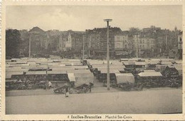 REF3967/ CP-PK Ixelles-Bruxelles Marché Place Sainte - Croix (Flagey)   Animée MINT - Marchés