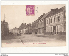 59 RAISMES LA RUE DE VALENCIENNES CPA BON ETAT - Raismes