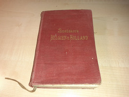 Baedekers, Belgium Und Holland, Luxemböurg, Tour Guide, 1914, Leipzig, Handbuch Für Reisende, Maps, Karten - Belgio & Lussemburgo