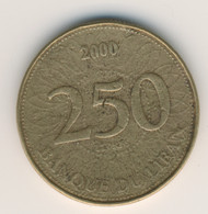 LEBANON 2000: 250 Livres, KM 36 - Lebanon