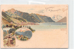 Souvenir De Montreux - Chemin De Fer Territet Glion Les Avants - Dents Du Midi - Dent De Jaman Rochers De Naye - Montreux