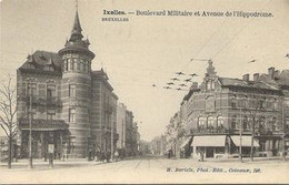 REF3971/ CP-PK Ixelles-Bruxelles Boulevard Militaire Et Avenue De L'Hippodrome Magasin Delhaize Animée MINT - Elsene - Ixelles