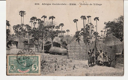 SENEGAL  N°34  )Sur CPA :  Entrée De Village BELLE ANIMATION  CIRCULEE  OCTOBRE 1907 - Other & Unclassified