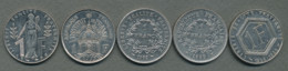 1 Franc Commémoratives (2): 1988 Charles De Gaulle-1989 états Généraux-1992 République-1995 Institut-1996 Jacques Rueff - 1 Franc