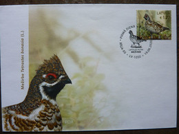 LATVIJA  2020  FDC  PARTRIDGE Used - Grey Partridge