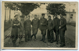 Carte Photo Originale Militaria  -  Guerre 1939-45 - Prisonniers Français En Allemagne STALAG XVII A - War 1939-45