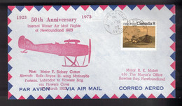 CANADA 50th Anniversary -  Newfoundland Flight From Flower's Cove To Hawkes Bay - Commemorativi
