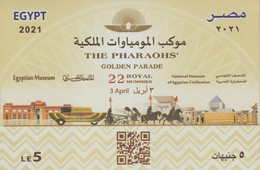 Egypt - 2021 - NEW - S/S - ( THE PHARAOHS Golden Parade - 3 April 2021 ) - MNH (**) - Unused Stamps