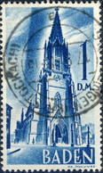 ALLEMAGNE / DEUTSCHLAND - Franz. Zone BADEN - 1948 - Mi.27yII 1DM Type II - Obl. / Gestempelt STEIßLINGEN - TB - Baden