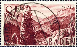 ALLEMAGNE / DEUTSCHLAND - Franz. Zone BADEN - 1948 - Mi.26yII 84 D.Pf. Type II - Obl. / Gestempelt - TB - Bade